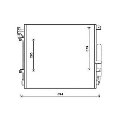 Condenseur de Climatisation pour LAND ROVER Range Rover L322 2010-2012, OEM: JRB500140, Neuf