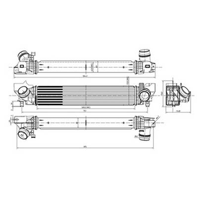 Intercooler pour MINI ONE/COOPER F55/F56 2014-2021, OEM: 17517617596, Neuf