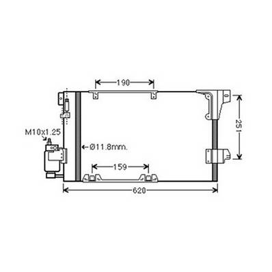 Condenseur de Climatisation pour OPEL ZAFIRA A 1999-2005, OEM: 09118897, Neuf