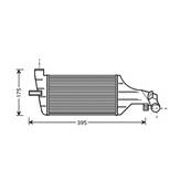 Intercooler pour OPEL ZAFIRA A 1999-2005, OEM: 93175282, Neuf