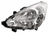 Phare Optique avant gauche pour PEUGEOT PARTNER II phase 2, 2012-2015, H4, électrique, Neuf
