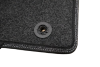 Kit 4 Tapis de sol Auto pour PEUGEOT 107 de 2005 à 2014, avec sigle 107, avec CLIPS, Neuf