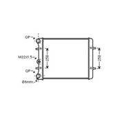 Radiateur de refroidissement moteur pour SKODA OCTAVIA I ph.1 1997-2000, OEM: 1J0121253AM, Neuf