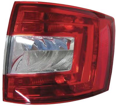 Feu arrière droit pour SKODA OCTAVIA III phase 1 2013-2016, Mod. S.W., Rouge Incolore, Neuf