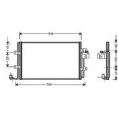 Condenseur de Climatisation pour VOLKSWAGEN NEW BEETLE ph.2 2005-2011, OEM: 1C0820413G, Neuf