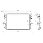 Radiateur de refroidissement moteur pour VOLKSWAGEN TRANSPORTER T6 ph.1 2015-2019, OEM: 7E0121212, Neuf
