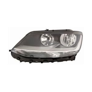 Phare avant gauche pour VOLKSWAGEN SHARAN 2010-2015, H7, avec MOT. ELETT., parabole noire, Neuf