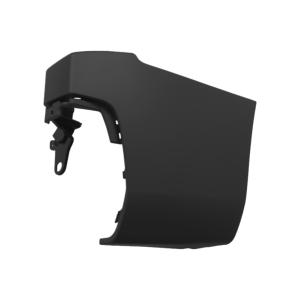 Crosse pare chocs arrière droite pour PEUGEOT PARTNER III ph.1 2018-2024, mod. châssis long, 2 portes, noire, Neuve