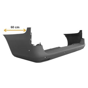 Pare chocs arrière pour MERCEDES VITO III (W447) 2014-2019, châssis long, trous radar, brides angle mort, gris, Neuf