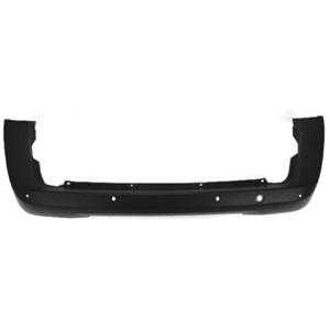 Pare chocs arrière pour PEUGEOT BIPPER 2008-2016, (2 portes arrière), Mod. Cargo, trous radar, noir, Neuf