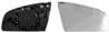 Miroir Glace rétroviseur droit pour AUDI A4 III 2004-2007, dégivrant, à clipser, asphérique, Neuf