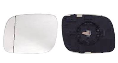 Miroir Glace rétroviseur gauche pour VOLKSWAGEN TOUAREG I ph. 1 2002-2006, asphérique, Neuf