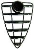 Grille de radiateur centrale pour ALFA ROMEO MITO 2008-2013, Chromée, Neuve