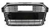 Grille radiateur pour AUDI A1 2014-2018, noire brillante, avec cadre chromé, Neuve