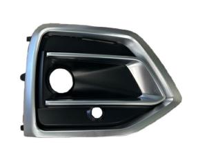 Grille droite de pare-chocs avant pour AUDI Q5 II phase 2 depuis 2021, noire gaufrée, avec trous radar, cadre chromée, Neuve