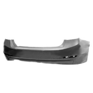 Pare chocs arrière pour BMW Serie 3 F30, 2012-2014, Double sortie d''echappement à gauche, Mod. 325-328-330 BASIS 4 PORTES, Neuf à peindre