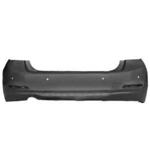 Pare chocs arrière pour BMW Serie 3 F30, 2012-2014, Simple sortie d''echappement à gauche, trous radar, Mod. MODERN LUXURY SPORT 316-138-320 berline, Neuf à peindre