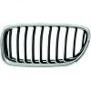 Grille de radiateur avant gauche pour BMW Serie 5 F10N, 2013-2016, chrome/noire, Mod. LUXURY LINE-BASIS, Neuve