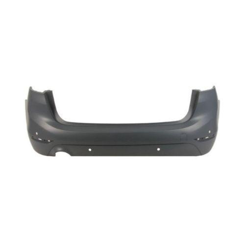 Pare-chocs arrière pour BMW SÉRIE 2 F45/F46 ACTIVE TOURER 2014-2017, avec trous capteurs + supports, sortie échappement simple à gauche, Mod. GRANDTOURER, Neuf à peindre