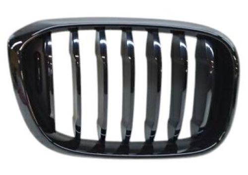 Grille droite pour BMW X2 F39 depuis 2018, noire brillant, Neuve