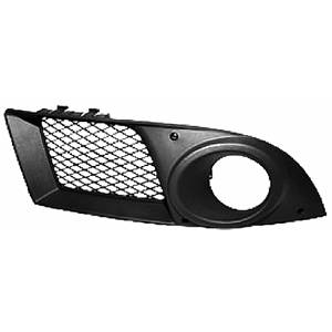 Grille de calandre droite FIAT DOBLO I phase 2 2006-2010 noire trou antibrouillard, pare chocs avant