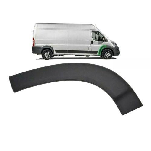 Embout - Tour d''aile avant droite pour FIAT DUCATO III phase 1, 2006-2014, partie arrière, mod. 250, noire, Neuf