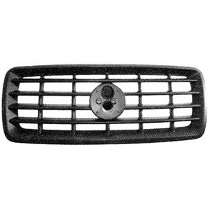 Grille de calandre supérieure pour FIAT SCUDO I phase 2, 2004-2006, noire, pare chocs avant,