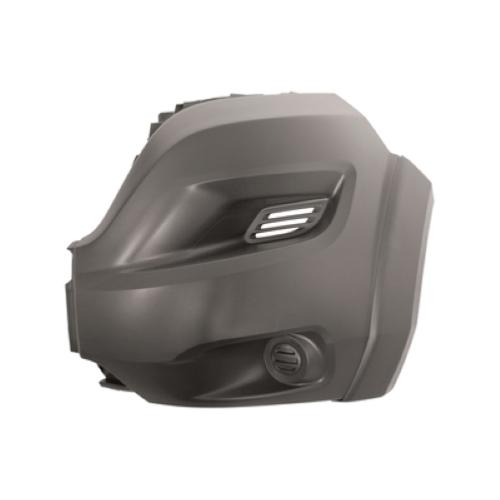 Crosse pare chocs avant gauche pour FIAT DUCATO III phase 2 2014-2023, embout gris, avec élargisseur, modèle Heavy