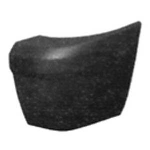 Crosse arrière droite pour FORD TRANSIT CONNECT I ph.1, 2002-2006, noire, embout pare chocs arrière