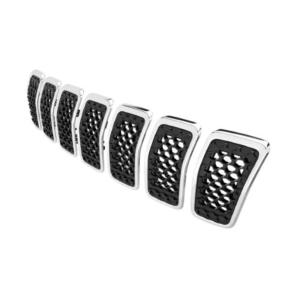 Grille radiateur pour JEEP CHEROKEE depuis 2018, noire, avec contour chromé, Neuve
