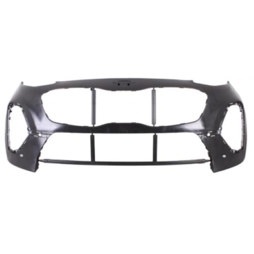 Pare chocs avant pour KIA SPORTAGE 2018-2021, noir lisse à apprêter, trous radar + supports, Neuf