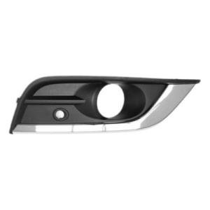 Grille avant droite pour RENAULT KOLEOS II depuis 2017, noire, avec cadre, avec trou feu antibrouillard, avec radar, Neuve