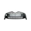 Grille calandre centrale suprieure pour TOYOTA YARIS III phase 2, 2014-2016, noire, moulure chrome