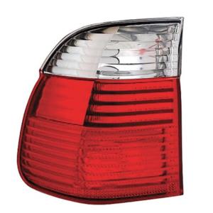 Feu arrière gauche extérieur à LED pour BMW Serie 5 E39 1995-2003, Mod. BREAK, Rouge/Blanc, Neuf