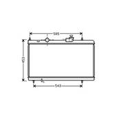 Radiateur de refroidissement moteur pour CITROËN C5 I ph.1 2001-2004, OEM: 1330K3, Neuf
