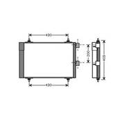 Condenseur de Climatisation pour CITROËN BERLINGO I ph.2 2002-2008, OEM: 6455CN, Neuf