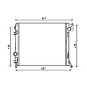 Radiateur de refroidissement moteur pour NISSAN QASHQAI II ph.1 2014-2017, OEM: 214104EB0A, Neuf