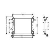 Radiateur de refroidissement moteur pour FORD KA 2003-2008, OEM: 1671692, Neuf