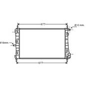 Radiateur de refroidissement moteur pour FORD MONDEO II ph.1 2000-2003, OEM: 1671797, Neuf