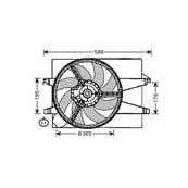 Ventilateur Radiateur moteur pour FORD FUSION ph.1 2002-2005, OEM: 1141507, Neuf