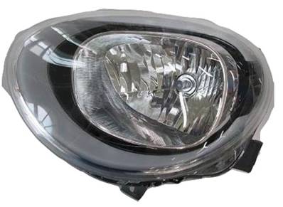 Phare Optique avant gauche pour FIAT 500X 2015-2018, H4, corps noir, Neuf