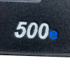 Kit 4 Tapis de sol Auto pour FIAT 500 ÉLECTRIQUE depuis 2020, avec sigle 500e, moquette noire, avec CLIPS, Neuf