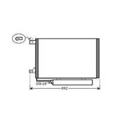 Condenseur de Climatisation pour MERCEDES CLASSE A 2004-2008 (W169), OEM: A1695001154, Neuf