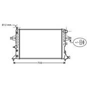 Radiateur de refroidissement moteur pour OPEL ZAFIRA A 1999-2005, OEM: 93177121, Neuf