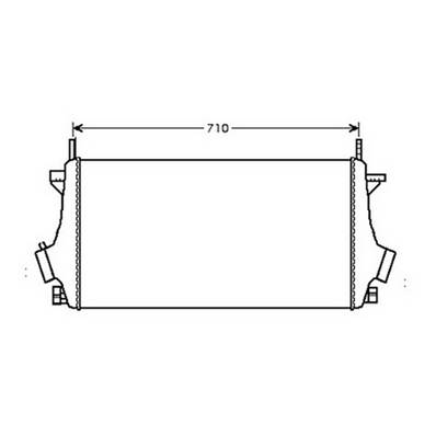 Intercooler pour OPEL INSIGNIA I ph.1 2009-2013, OEM: 1302647, Neuf