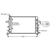Radiateur de refroidissement moteur pour OPEL ASTRA H 2004-2007, OEM: 1300285, Neuf