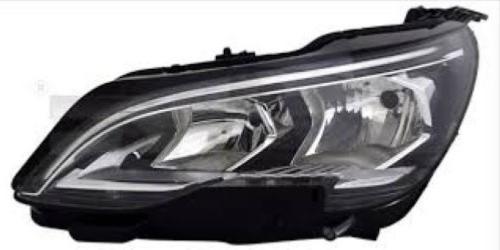 Phare gauche pour PEUGEOT 3008 II phase 1 de 2017 à 2020, H7+HB3+PWY24W, électrique, avec moteur et feu de jour LED, Neuf
