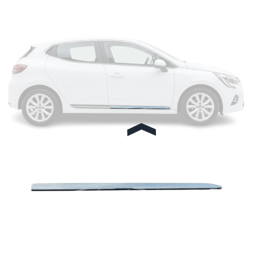 Profil pour moulure de porte avant droite pour RENAULT CLIO V phase 1, 2019-2023, chromé, Neuf
