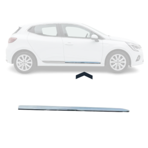 Profil pour moulure de porte avant droite pour RENAULT CLIO V phase 1, 2019-2023, chromé, Neuf