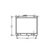 Radiateur de refroidissement moteur pour SUZUKI JIMNY 1998-2012, OEM: 1770081A00, Neuf